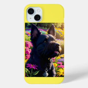 Coque Case-Mate iPhone Scottish Terrier Dog Flower Garden