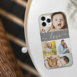 Coque Case-Mate iPhone Script d'amour personnalisé de collection de photo<br><div class="desc">Améliorez votre expérience iPhone avec ce Collage Photo Famille Personnalisé Love Script iPhone 15 Plus Téléphone Case. Ce boîtier téléphonique personnalisé est plus qu'un simple accessoire protecteur, c'est un garde-corps chéri qui combine la chaleur des photos de famille avec un script d'amour, créant un design unique et significatif. Utilisez le...</div>