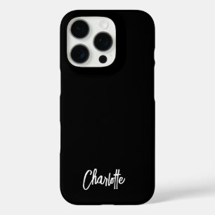 Coque iPhone 16 Pro Script Lettré à la main moderne personnalisé