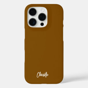 Coque iPhone 16 Pro Script manuscrit moderne personnalisé