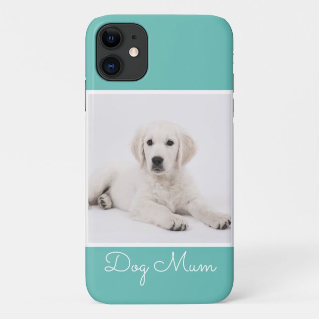 Coques Case-Mate iPhone Script photo de maman chien personnalisé Simple mo (Dos)