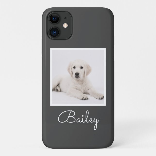 Coques Case-Mate iPhone Script photo personnalisé pour maman de chien, mod (Dos)
