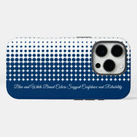 Script Tagline moderne bleu blanc demi-ton
