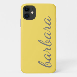 Case-Mate iPhone Case Script tendance jaune personnalisé