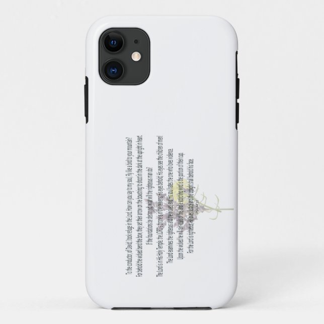 Coques Case-Mate iPhone Scripture, psaume 11 (Dos)