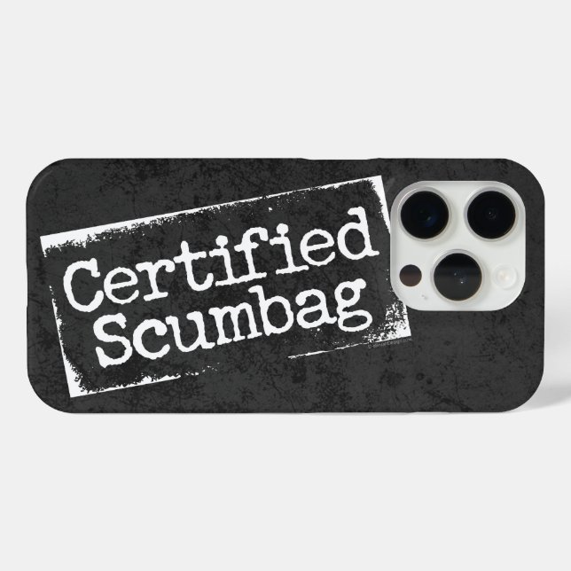 Coques Case-Mate iPhone Scumbag certifié (Verso (horizontal))