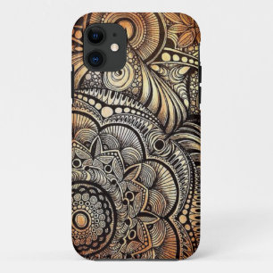 Coques Pour iPhone Se d'iPhone + iPhone 5/5S, griffonnage de henné
