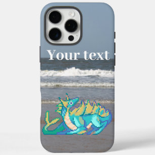 Coque iPhone 16 Pro Max Sea dragon, on Beach. ZuujeArt by GH