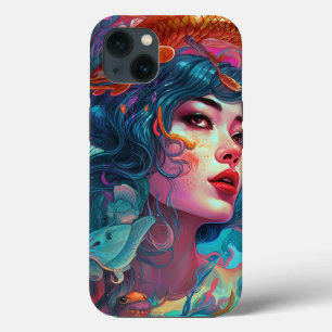 Case-Mate iPhone Case Sea Serpent Hair Lady Imaginaire Art