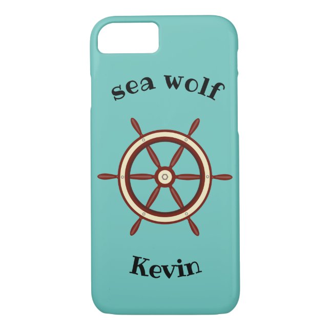 Coques Case-Mate iPhone "SEA WOLF", volant, personnalisation (Dos)