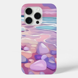 Coque Case-Mate iPhone Seaglass rose, plage, en art numérique
