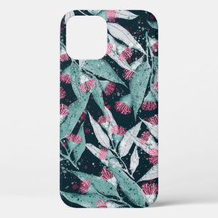 Case-Mate iPhone Case Seamless pattern with eucalyptus leaves and flower