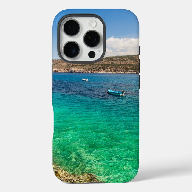 Coques Case-Mate iPhone Seascape Fisherman Boat Case‑Mate iPhone Case (Verso)