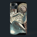 Coques Pour iPhone Seashell Anthology<br><div class="desc">This artwork by Vision Studio captures some of the best ocean sea life's. Get this rustic piece of artwork of these different shapes and sizes of Conch shells. This is one unique piece of artwork of these Seashell Anthology pieces.</div>