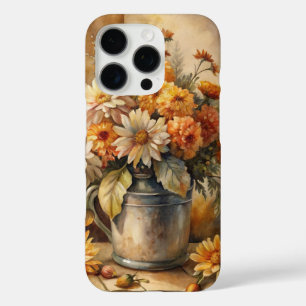 Coque iPhone 16 Pro Seau avec Floral d'automne