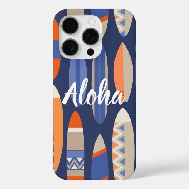 Coques Case-Mate iPhone Secret Beach Hawaiian Surfboards - Bleu (Verso)