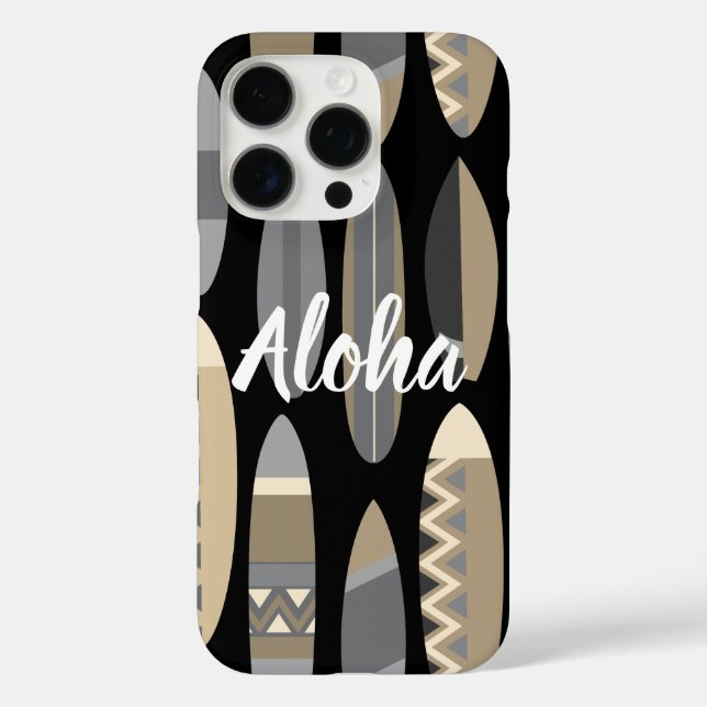 Coques Case-Mate iPhone Secret Beach Hawaiian Surfboards - Noir (Verso)