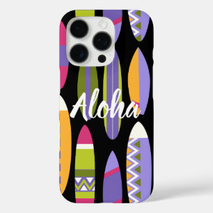 Coque iPhone 16 Pro Secret Beach Hawaiian Surfboards - Noir