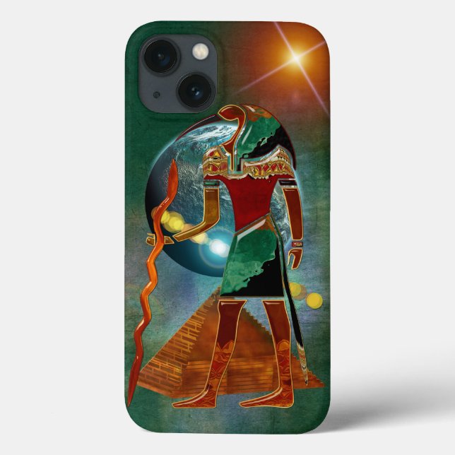 Coques Case-Mate iPhone Secrets anciens THOTH 3D Egyptian Scifi (Verso)