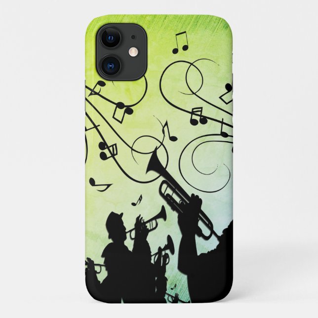 Coques Case-Mate iPhone Section Trumpet Musique verte (Dos)