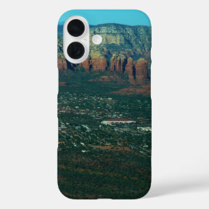 Coque Pour iPhone 16 Sedona et Coffee Pot Rock vus d'en haut