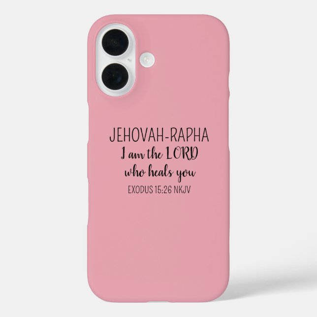 Coques Case-Mate iPhone Seigneur Qui Guérit Rose Simple Chrétien (Verso)