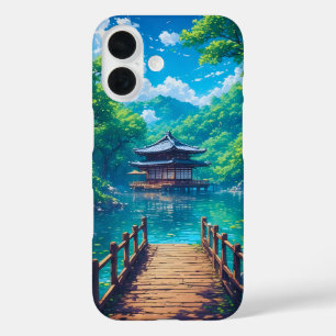 Coque Pour iPhone 16 (Seijaku no Kohan) - Sérénité au bord du lac