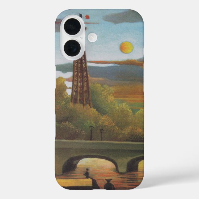 Coques Case-Mate iPhone Seine et Tour Eiffel au coucher du soleil par Henr (Verso)