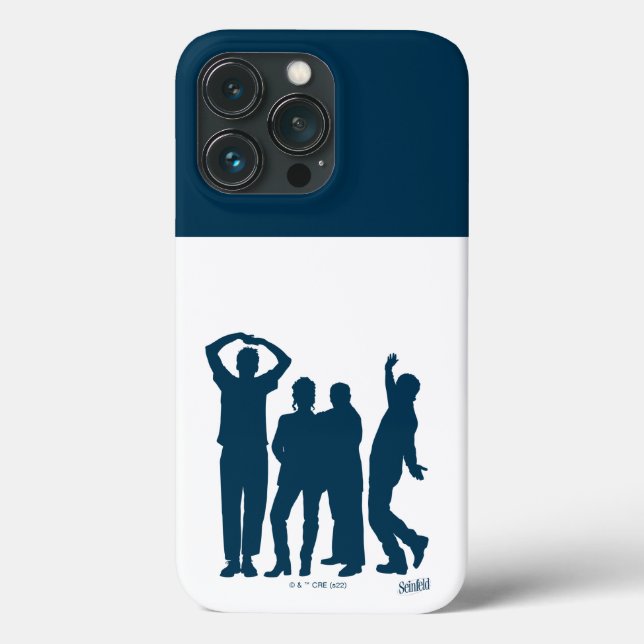 Coques Case-Mate iPhone Seinfeld | Graphique de silhouette de groupe (Verso)