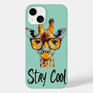 Coque Case-Mate iPhone Séjour Cool - Giraffe avec lunettes de soleil Illu