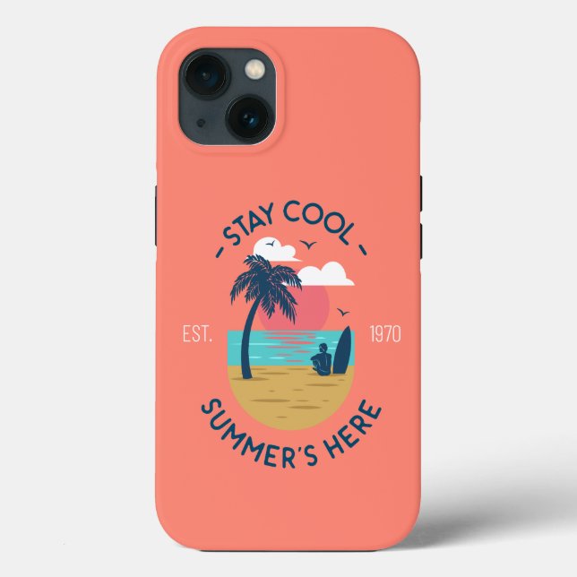 Coques Case-Mate iPhone Séjournez Cool Summer's Here Beach Sunset (Verso)