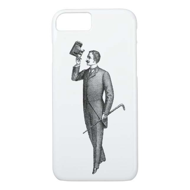Coques Case-Mate iPhone Selfie, Gentleman victorien (Dos)