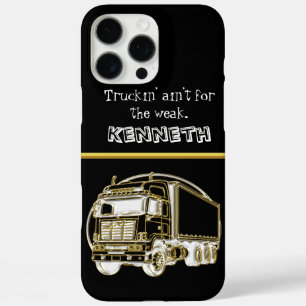 Coque iPhone 16 Pro Max Semi-camion de luxe en or
