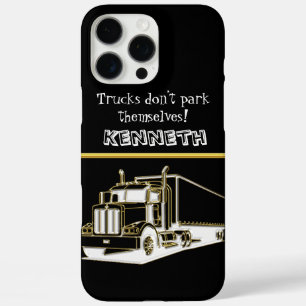 Coque iPhone 16 Pro Max Semi-camion en or brillant