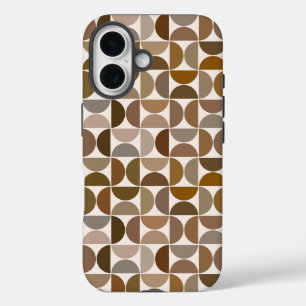 Coque Pour iPhone 16 Semicules modernes du milieu du siècle Browns+Crea