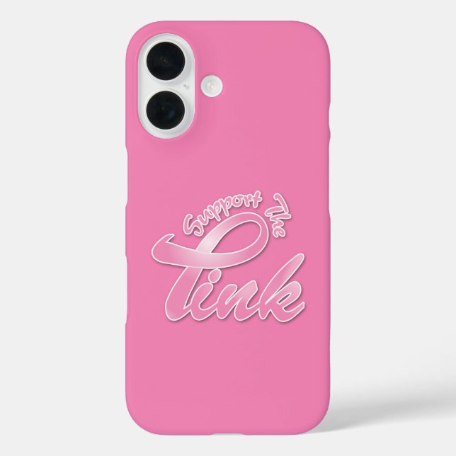Coques Case-Mate iPhone Sensibilisation au cancer du sein Appuyer le rose (Verso)