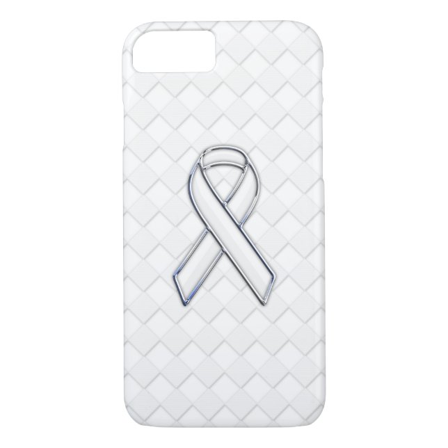 Coques Case-Mate iPhone Sensibilisation au ruban blanc sur les chèques bla (Dos)