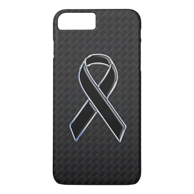 Coques Case-Mate iPhone Sensibilisation au ruban noir élégant (Dos)
