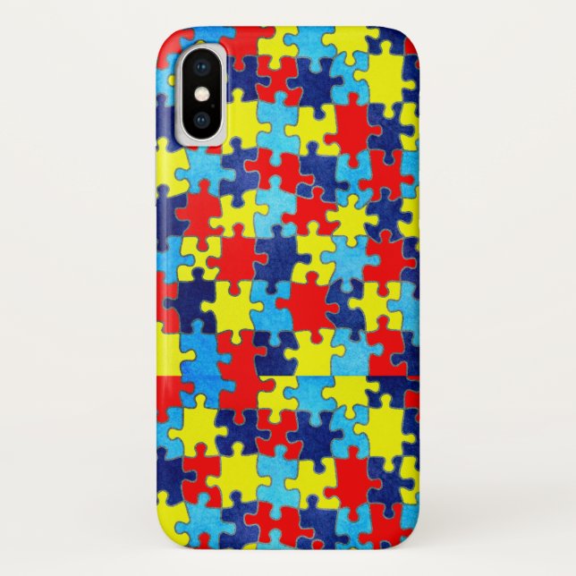 Coques Case-Mate iPhone Sensibilisation sur l'autisme-Puzzle par Shirley T (Dos)