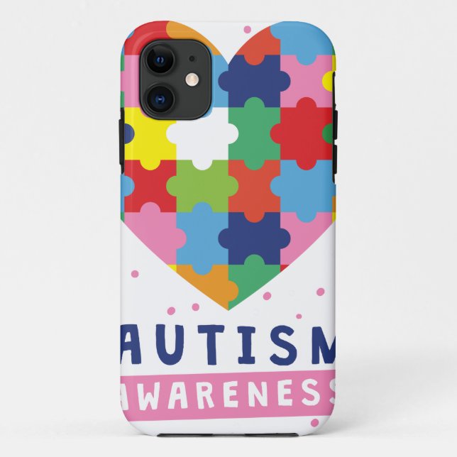 Coques Case-Mate iPhone sensibilisation sur l'autisme rose (Dos)