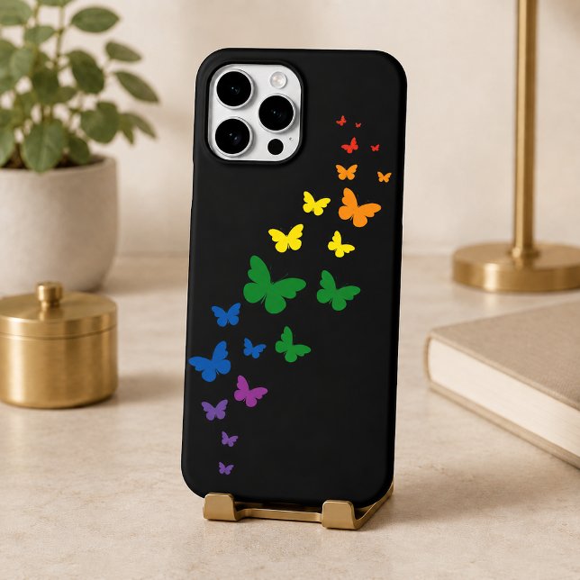 Coques Case-Mate iPhone Sentier arc-en-ciel papillon LGBTQ (Créateur téléchargé)