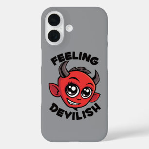 Coque Pour iPhone 16 Sentiment Diabolique Mignon Sourire Diable