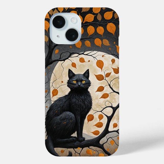 Coques Case-Mate iPhone Sentinelle de minuit sous la lune de la récolte (Verso)