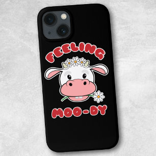 Case-Mate iPhone Case Sentir Moo-dy   Citation de vache caricaturée mign