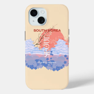 Coque Case-Mate iPhone Séoul Corée du Sud Voyage Art, Pastel