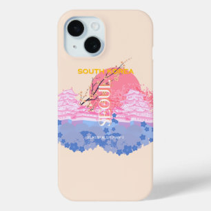 Coque Case-Mate iPhone Séoul Corée du Sud Voyage Art, Pastel