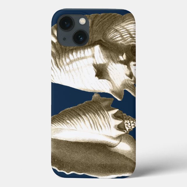 Coques Case-Mate iPhone Sepia Conch Seashells (Verso)