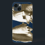 iPhone 13 Coque Sepia Conch Seashells<br><div class="desc">You can hear the ocean from these Conch seashell loud and clear! If you are stressed out,  picture yourself on the warm sandy beach. These Conch seashell are a great piece of art with a navy background to make the image stand out to be sharper.</div>