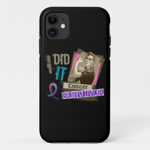 Case-Mate iPhone Case Sépia de Rosie je l'ai faite cancer de la thyroïde