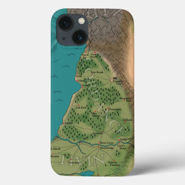 Coques Case-Mate iPhone Septième Carte Mondiale Nocturne (Verso)